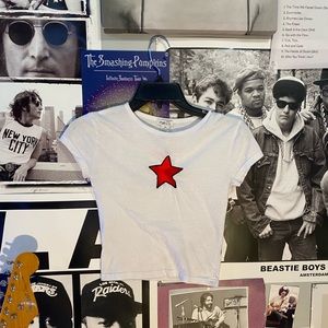 Rue21 baby tee, embroidered star